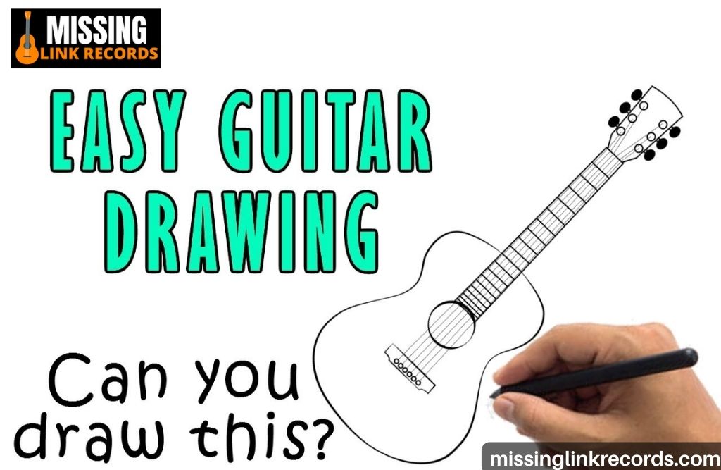 how to draw a realistic guitar